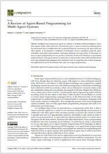 Una revisión sobre la Programación Basada en Agentes en los Sistemas Multi-Agente